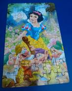 Sneeuwwitje Disney Princess puzzel in blikken doos 60 st, Ophalen of Verzenden, Meer dan 50 stukjes, Gebruikt, 2 tot 4 jaar