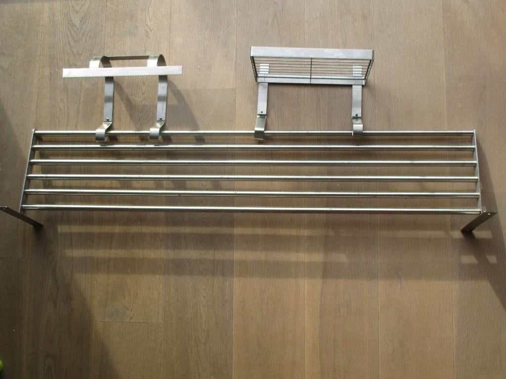 keukenrek met rekje en keukenrolhouder zeer goede staat ikea, Ophalen, Gebruikt