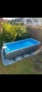 XTR intex opbouwzwembad 5.5x3 meter + warmtepomp 7kW, 200 tot 300 cm, Zo goed als nieuw, Rechthoekig, Ophalen