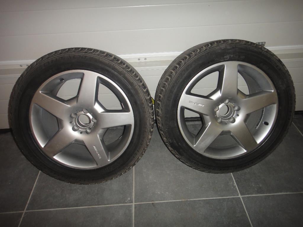 Origenele AMG velgen 19 inch Mercedes ML breedset, Gebruikt, Velg(en), 285 mm, Terreinwagen