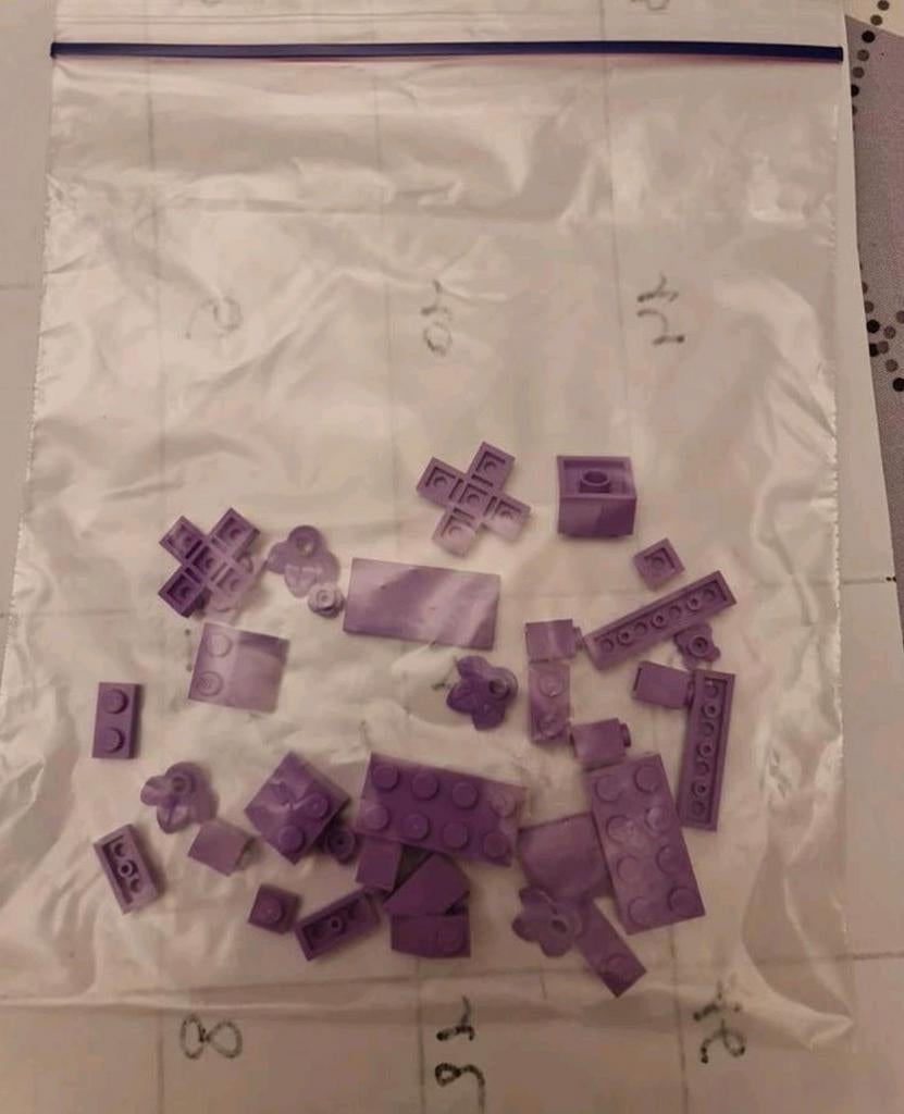Lego losse onderdelen / blokken :  lavendel  en paars, Enlèvement ou Envoi, Lego