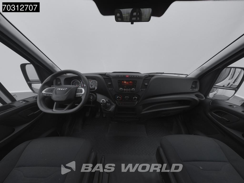 Iveco Daily 35C14 Dubbel Cabine Kipper met Kist Dubbellucht, Auto's, Stof, Gebruikt, Iveco, Wit