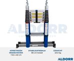 Aldorr telescopische vouwladder, Doe-het-zelf en Bouw, Ophalen, Gebruikt, Ladder, Opvouwbaar of Inschuifbaar