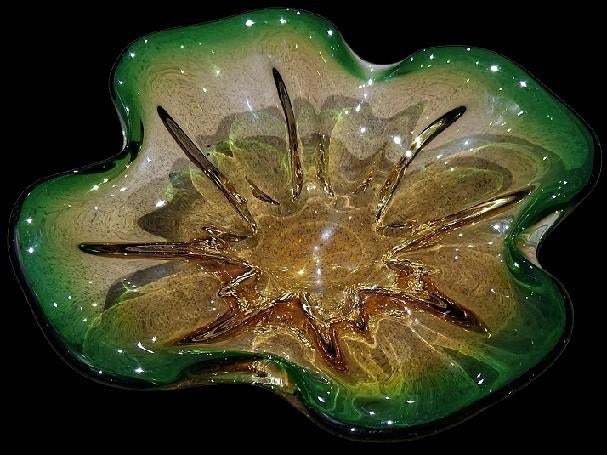 Murano vintage glazen schaal., Antiek en Kunst, Ophalen of Verzenden