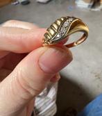 Bague en or 18 carats et diamants, Or, Or, 17 à 18, Femme