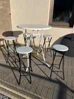 Statafel met 5 nieuwe stoelen, Ophalen, Zo goed als nieuw