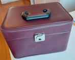 Beauty case bordeau, Handtassen en Accessoires, Beautycases, Ophalen, Gebruikt, Overige kleuren, Met slot