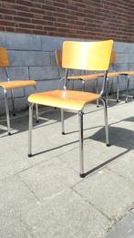 Vintage mid-century industrial schoolstoelen, Ophalen