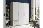 Grote kledingkast 3 of 4 deurs. Wit met eiken of antraciet, Envoi, Neuf, Autres essences de bois, Avec tablette(s)