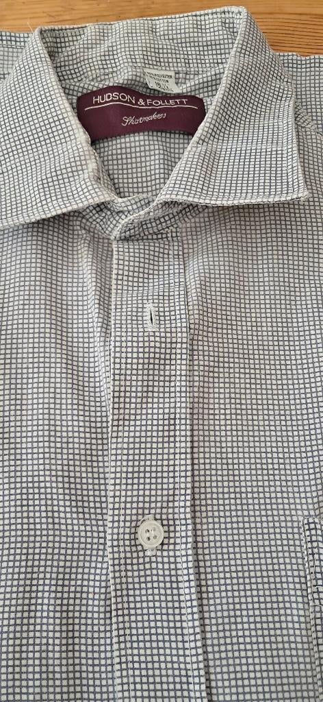 Hemd lange mouw man 42cm Large, Kleding | Heren, Overhemden, Ophalen, Overige kleuren, Hudson & Follet, Zo goed als nieuw
