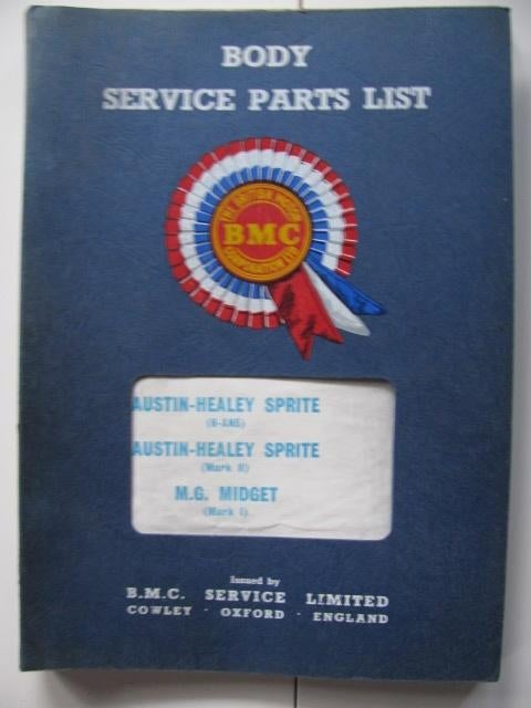 Austin Healey Sprite H-AN5,  Mark II, MG Midget Mark I Body, Autos : Divers, Modes d'emploi & Notices d'utilisation, Enlèvement ou Envoi