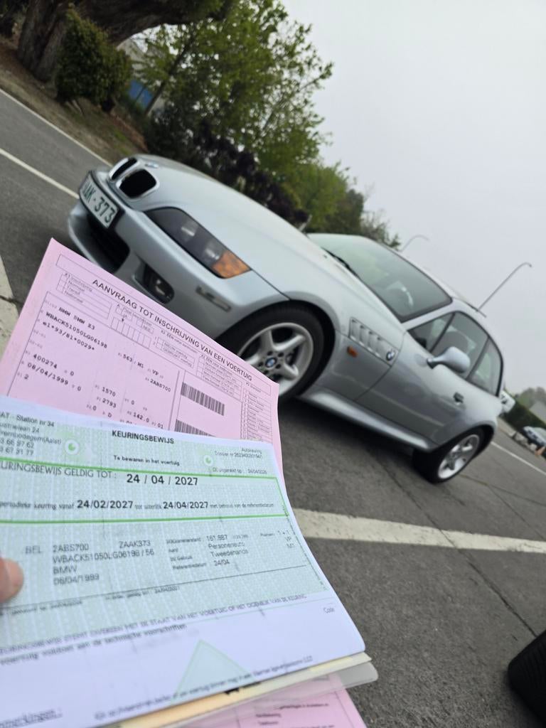 Bmw Z3 coupé 2.8 benzine INVESTERING reeds blanco gvv!!!, Autos, Cuir, Argent ou Gris, Achat, Entreprise