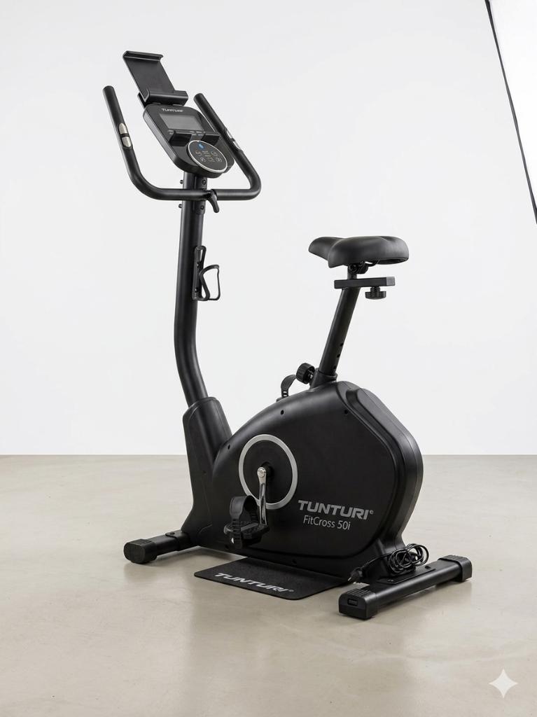 Vélo d'exercice Tunturi FitCross 50i, Sports & Fitness, Aluminium, Comme neuf, Jambes, Enlèvement