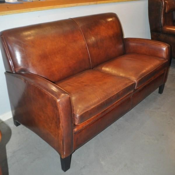 Schapenleren bank, Antiek en Kunst, Ophalen