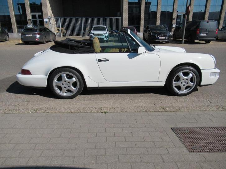 Porsche 964 911 Carrera 2 Cabriolet-Automaat-Airco-Leder, Auto's, Oldtimers, Bedrijf, Te koop, Airbags, Airconditioning, Centrale vergrendeling
