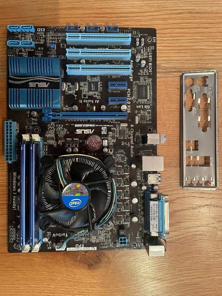 P8H61/USB + 16 Go RAM 1600 Mhz + Intel Core i5, Enlèvement ou Envoi, DDR3, Utilisé, ATX