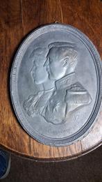 Albert et Elisabeth plaque en étain, Enlèvement ou Envoi