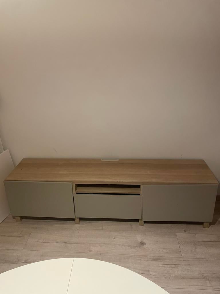 Meuble bas tv ikea, Ophalen, Eikenhout