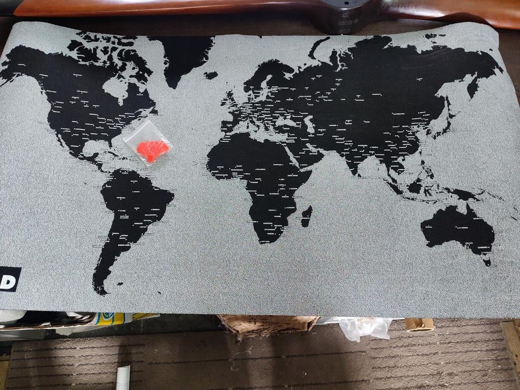 prik wereld kaart, Computers en Software, Muismatten, Ophalen