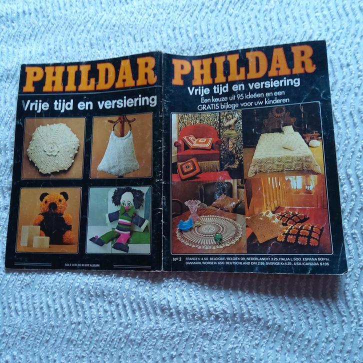 Phildar: vintage vrijetijds-handwerkboek voor decoratie., Hobby en Vrije tijd, Breien en Haken, Patroon of Boek, Ophalen of Verzenden