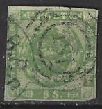 Denemarken 1854/1864 - Yvert 5 - Wapen - 8 s. Groen (ST), Verzenden, Denemarken, Gestempeld