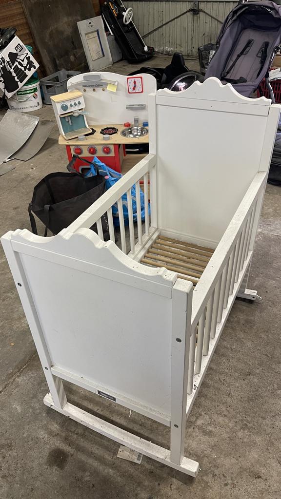 Babybed, Enfants & Bébés, Chambre d'enfant | Lits, Matelas, Moins de 70 cm, Enlèvement, Utilisé