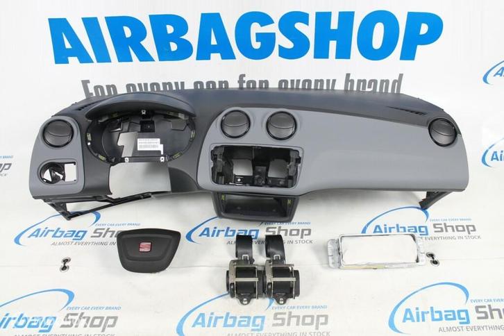 Airbag set - Dashboard donkergrijs Seat Ibiza (6J) 2008-..., Auto-onderdelen, Dashboard en Schakelaars