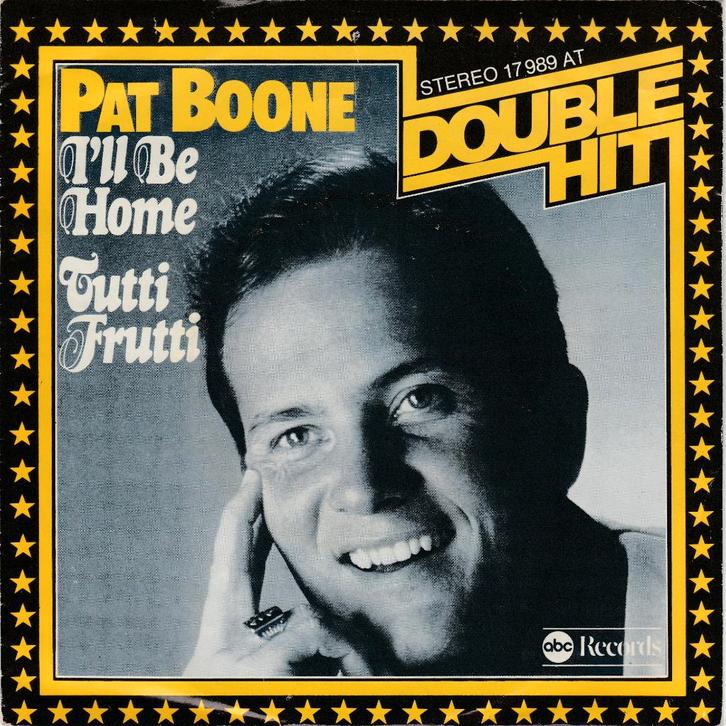 45T: Pat Boone: I'll be home   Pop, Cd's en Dvd's, Vinyl Singles, Gebruikt, Single, Pop, 7 inch, Ophalen of Verzenden