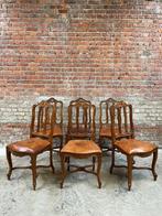 Set van 6 eetkamerstoelen in Lodewijk XV-stijl, Antiek en Kunst, Ophalen
