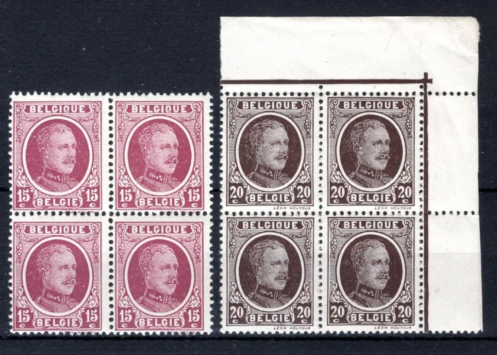 195/196 MNH 1922 - S.M. le Roi Albert (14 pièces) -1, Timbres & Monnaies, Timbres | Europe | Belgique, Enlèvement ou Envoi, Non oblitéré