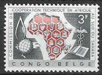 Congo belge 1960 - Yvert 365 - Coopération (PF), Envoi, Non oblitéré