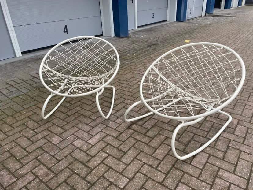 Fauteuil à bascule vintage design Niels Gammelgaard, Enlèvement, Comme neuf