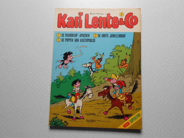 Kari lente & co 4 1976 1ste druk Uitgave born., Boeken, Stripverhalen, Zo goed als nieuw, Eén stripboek, Ophalen of Verzenden