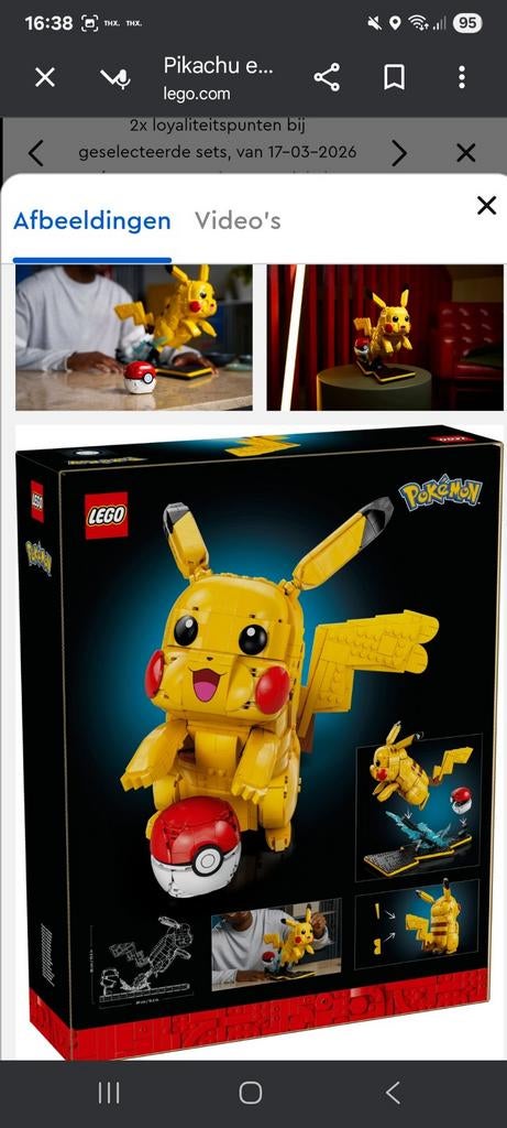 Lego Pikachu, Ophalen
