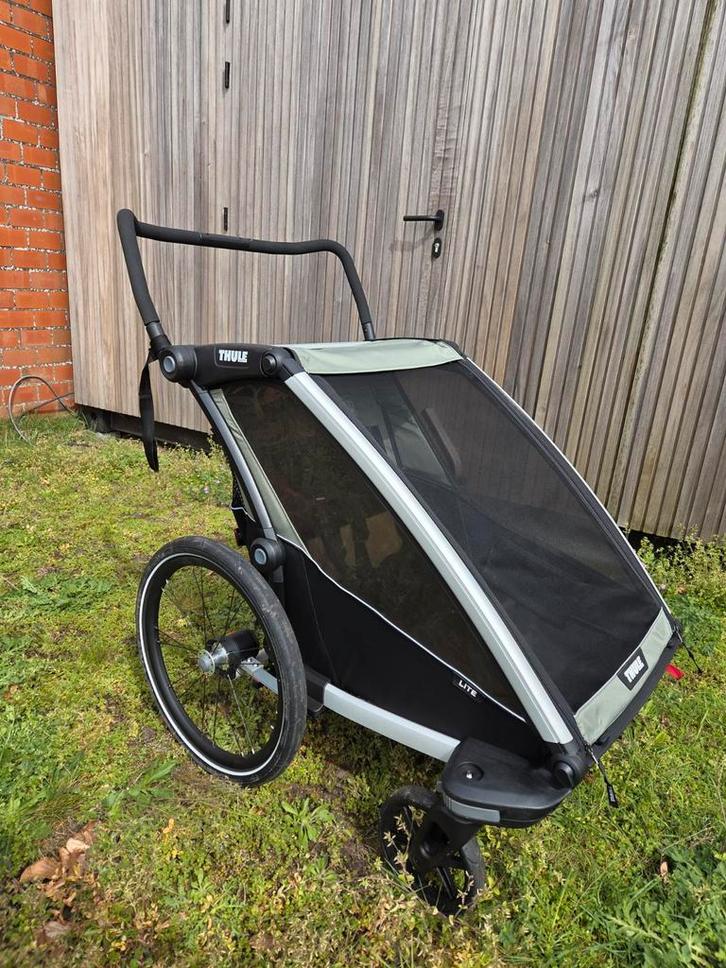 Thule Chariot lite double, Fietsen en Brommers, Fietsaccessoires | Aanhangwagens en Karren, Ophalen