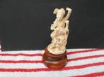 oud beeldje-OOSTERS-ORIENTAALS-ivoor-gesculpteerd 1940, Antiek en Kunst, Ophalen of Verzenden