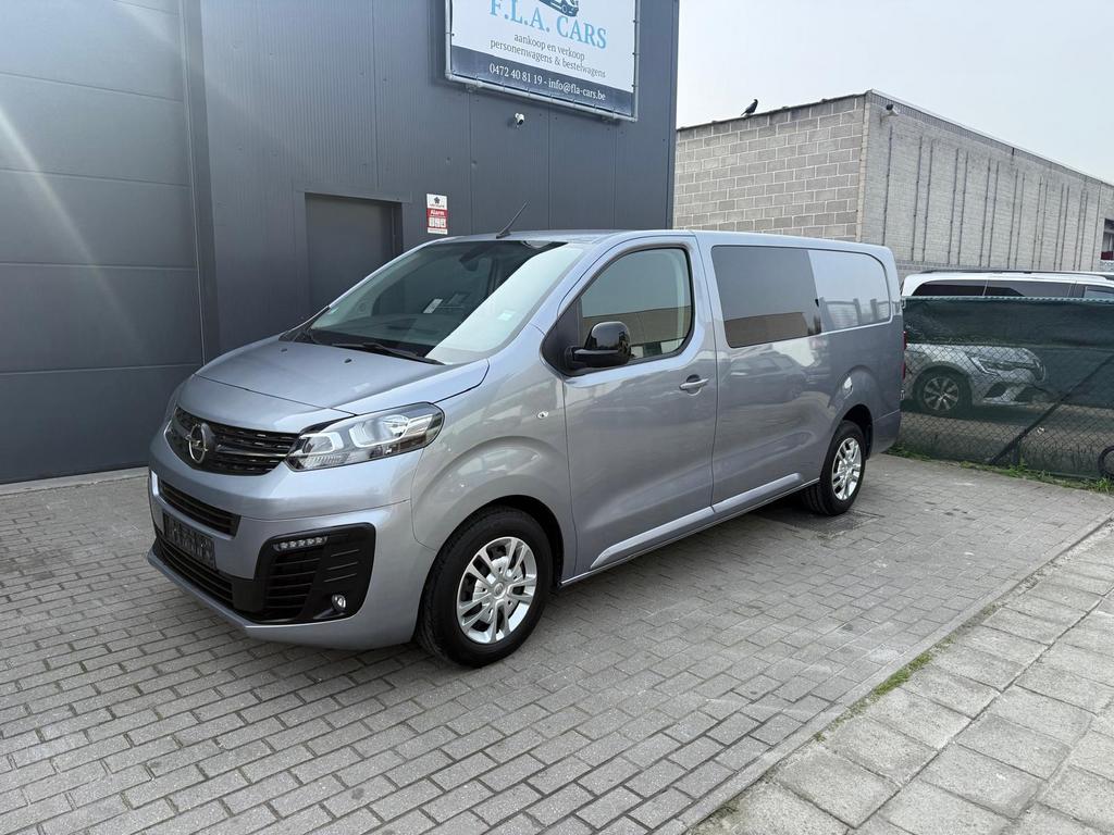 OPEL VIVARO DUBBEL CABINE 28.000KM BJ2022 6PLAATSEN EURO6D, Entreprise, 2500 kg, Noir, Tissu