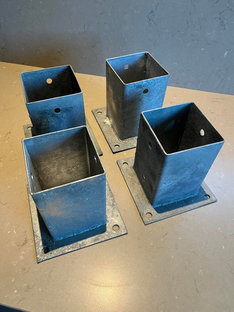 4 paalhouders H 15 cm Br 9 D 9, Ophalen, Nieuw