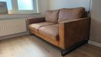 Cognac lederen 3-zit zetel, Huis en Inrichting, Ophalen