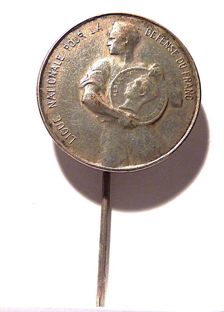 Historische speld uit het interbellum,, Postzegels en Munten, Penningen en Medailles, Ophalen of Verzenden