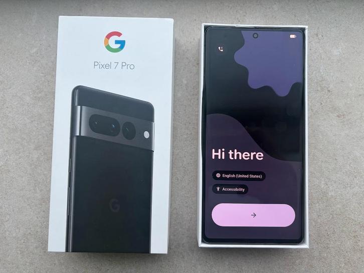 Google Pixel 7 Pro - 256 Go - Obsidian (noire) + étui Spigen, Télécoms, Téléphonie mobile | Marques Autre, Utilisé, Sans abonnement