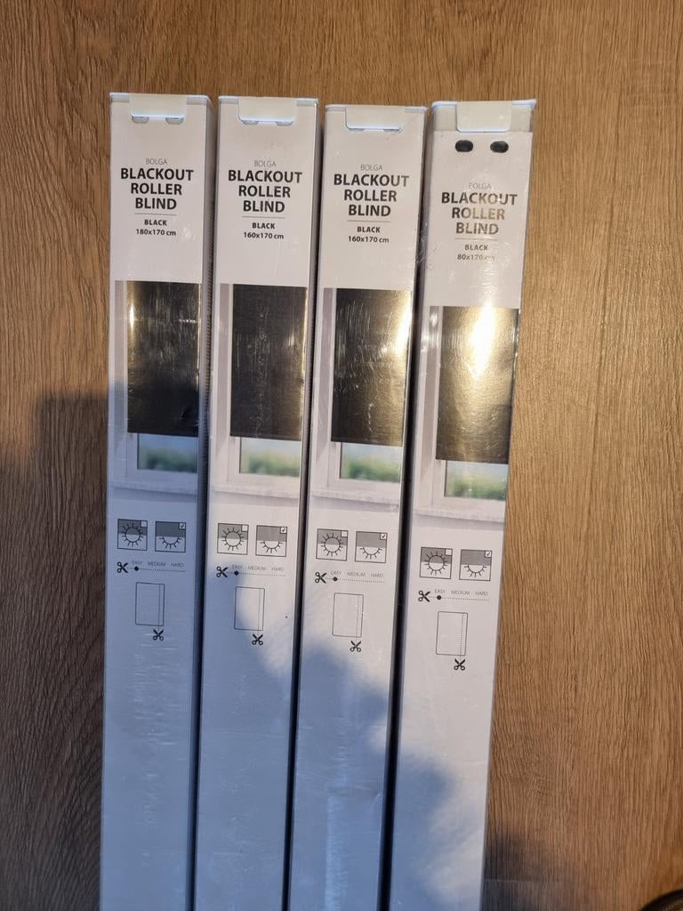 Rolgordijnen zwart. Nieuw in verpakking., Huis en Inrichting, Stoffering | Gordijnen en Lamellen, Ophalen, Zwart, Nieuw, 150 tot 200 cm