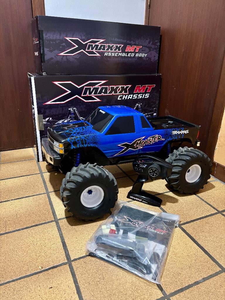 Traxxas X-MAXX X-Monster, Elektro, Gebruikt, Auto offroad, Ophalen of Verzenden