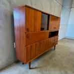 Armoire/buffet/armoire murale à mi-hauteur en teck vintage, Maison & Meubles, Enlèvement, Utilisé