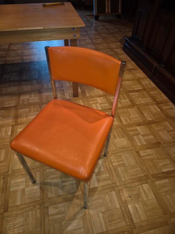 Chaises de cuisine vintage en bon état, lot de 4, Maison & Meubles, Chaises, Enlèvement