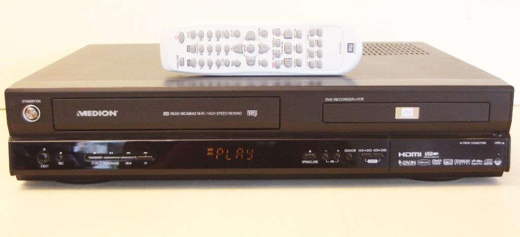 Medion Videorecorder & DVD In Eén Toestel / Met HDMI & USB, Audio, Tv en Foto, Ophalen of Verzenden, Zo goed als nieuw