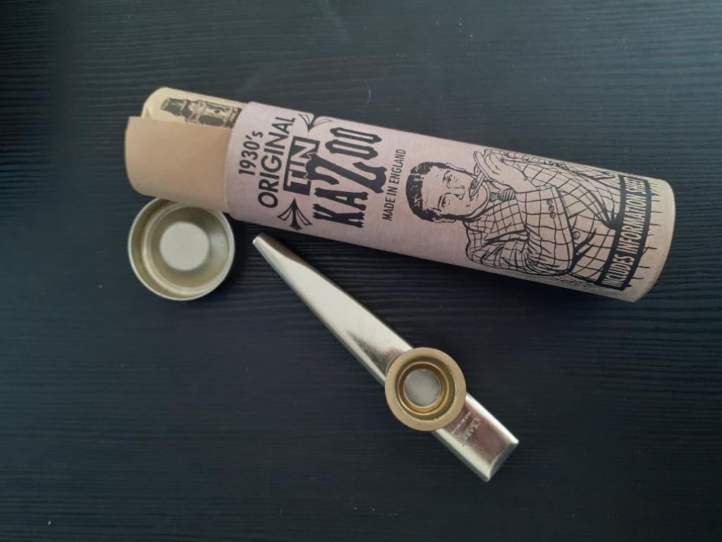 Kazoo Tin, origineel uit 1930, Muziek en Instrumenten, Blaasinstrumenten | Overige, Ophalen of Verzenden, Zo goed als nieuw, Overige soorten