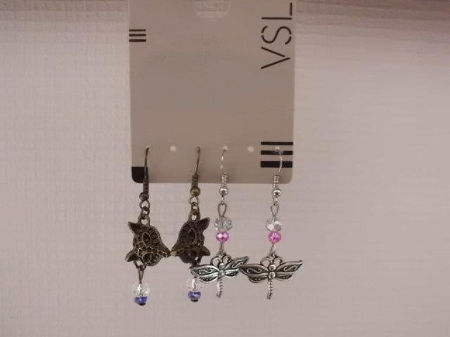 Set van 2 paar nieuwe oorbellen, Ophalen of Verzenden, Nieuw, Hangers