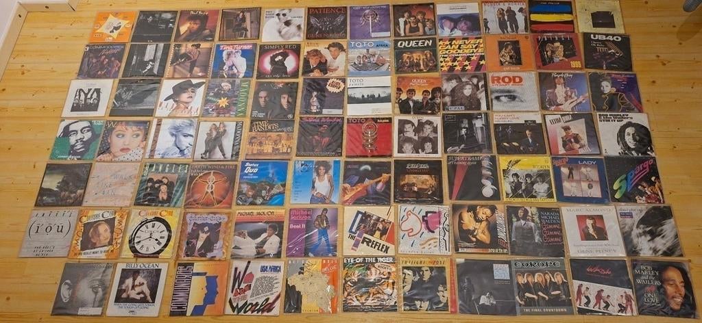 170 singles Queen madonna dire Straits u2 Wham toto Prince, Comme neuf, Enlèvement, Pop, 7 pouces