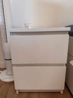 IKEA MALM dressoir met 2 laden - Wit, Huis en Inrichting, Kasten | Ladekasten, Ophalen, Gebruikt, 1 of 2 laden, Minder dan 100 cm